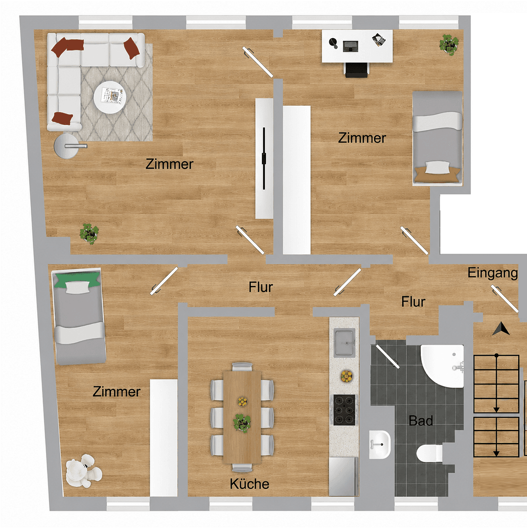 Pronájem bytu 3+1 85 m², Hauptstraße 125, Wiesloch, Bádensko-Württembersko Pronájem bytu 3+1 85 m², Hauptstraße 125, Wiesloch, Bádensko-Württembersko