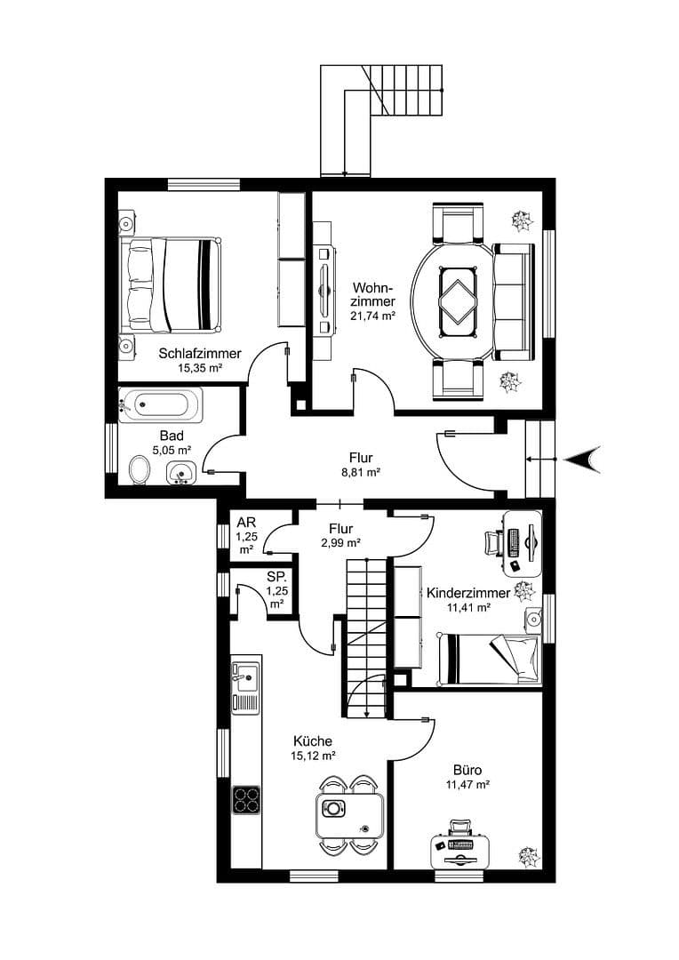 Prodej domu 177 m², pozemek 564 m², Nicolaus-Zech-Str. 38, Coburg, Bavorsko Prodej domu 177 m², pozemek 564 m², Nicolaus-Zech-Str. 38, Coburg, Bavorsko