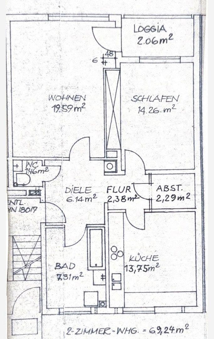 Pronájem bytu 2+1 69 m², Erlangen, Bavorsko Pronájem bytu 2+1 69 m², Erlangen, Bavorsko