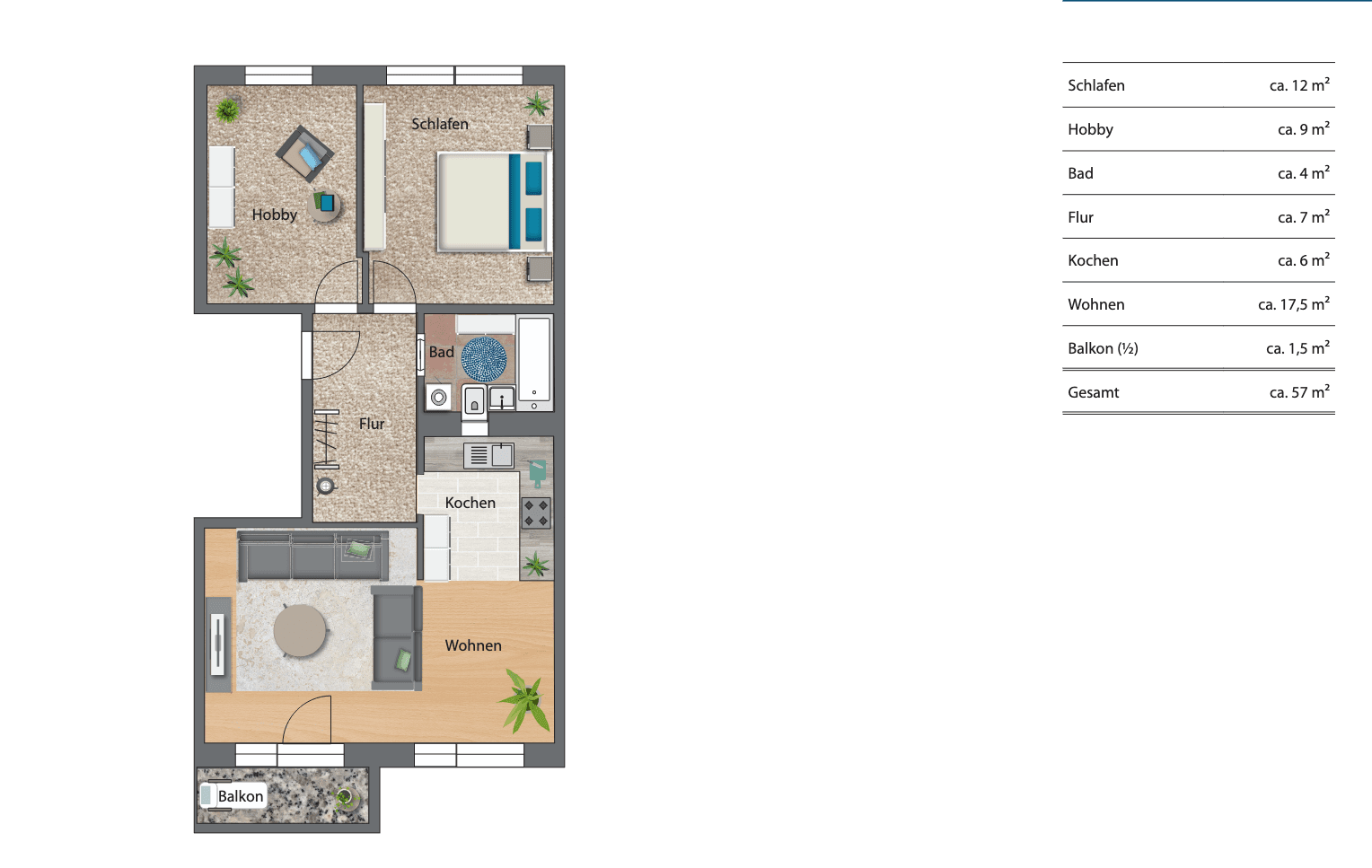Pronájem bytu 3+1 57 m², Lise-Meitner-Straße 49, Halle (Saale), Sasko-Anhaltsko Pronájem bytu 3+1 57 m², Lise-Meitner-Straße 49, Halle (Saale), Sasko-Anhaltsko