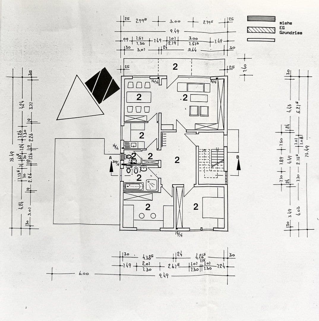 Pronájem bytu 3+1 102 m², Wiesbaden, Hessen Pronájem bytu 3+1 102 m², Wiesbaden, Hessen