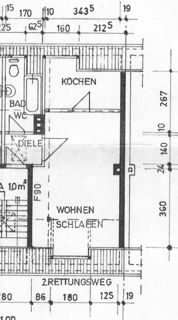 Pronájem bytu 1+1 36 m², Sybelstr. 64, Essen, Severní Porýní-Vestfálsko Pronájem bytu 1+1 36 m², Sybelstr. 64, Essen, Severní Porýní-Vestfálsko