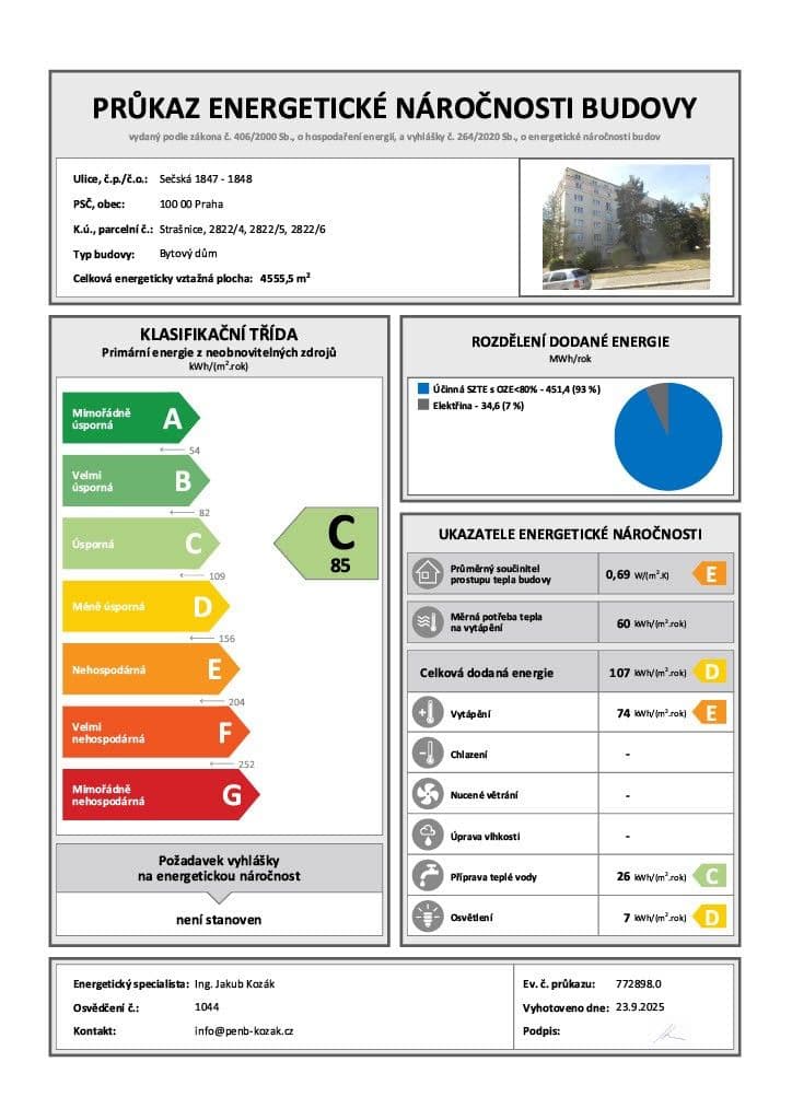 Prodej bytu 3+1 68 m², Sečská, Praha, Praha Prodej bytu 3+1 68 m², Sečská, Praha, Praha
