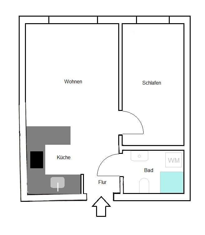 Prodej bytu 1+kk 32 m², Hamburg, Hamburg Prodej bytu 1+kk 32 m², Hamburg, Hamburg