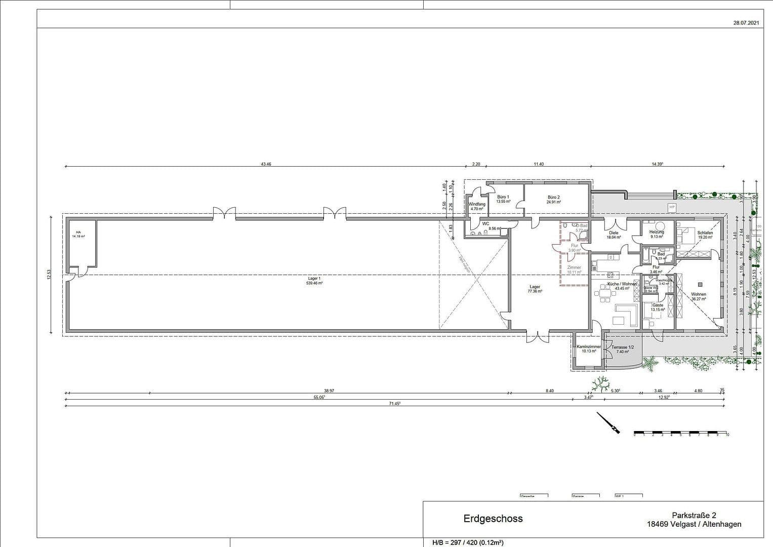 Prodej domu 310 m², pozemek 4.288 m², Parkstraße 2, Velgast, Mecklenburg-Vorpommern Prodej domu 310 m², pozemek 4.288 m², Parkstraße 2, Velgast, Mecklenburg-Vorpommern