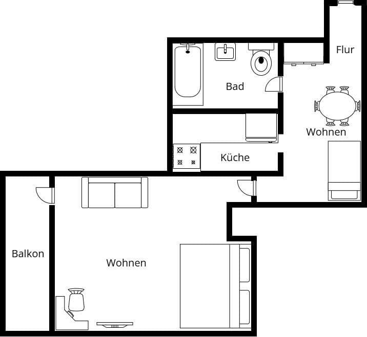 Pronájem bytu 1+kk 46 m², Kärntner Straße 39, Freudenstadt, Bádensko-Württembersko Pronájem bytu 1+kk 46 m², Kärntner Straße 39, Freudenstadt, Bádensko-Württembersko