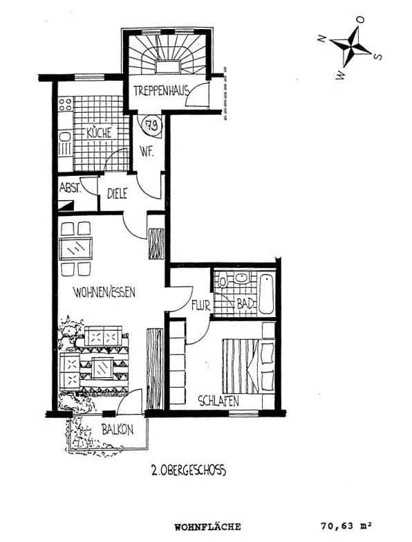 Pronájem bytu 2+1 71 m², Am Klemmberg 9, Weißenfels, Sasko-Anhaltsko Pronájem bytu 2+1 71 m², Am Klemmberg 9, Weißenfels, Sasko-Anhaltsko