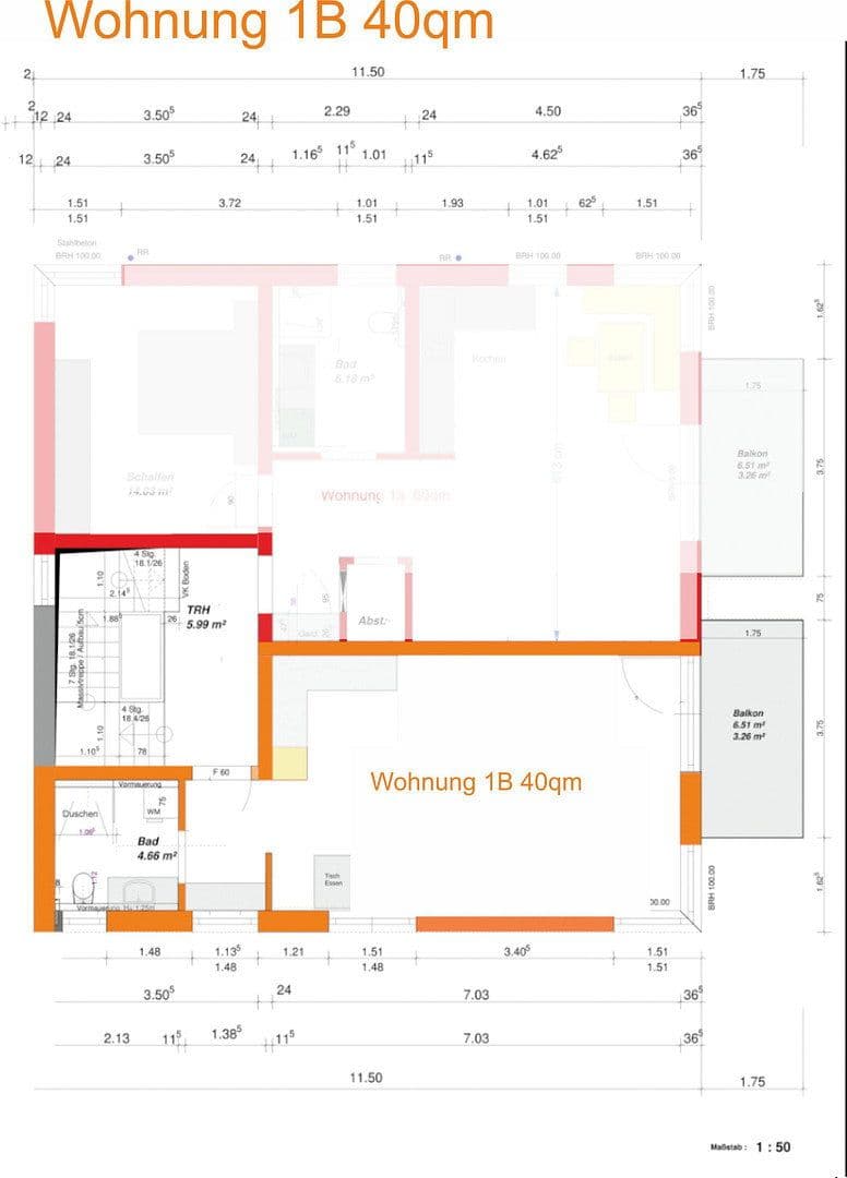 Pronájem bytu 1+1 40 m², Am Schafmarkt 5/1, Tuttlingen, Bádensko-Württembersko Pronájem bytu 1+1 40 m², Am Schafmarkt 5/1, Tuttlingen, Bádensko-Württembersko
