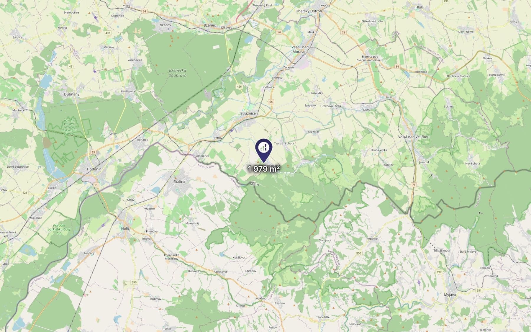Prodej pozemku 1.979 m², Radějov, Jihomoravský kraj Prodej pozemku 1.979 m², Radějov, Jihomoravský kraj
