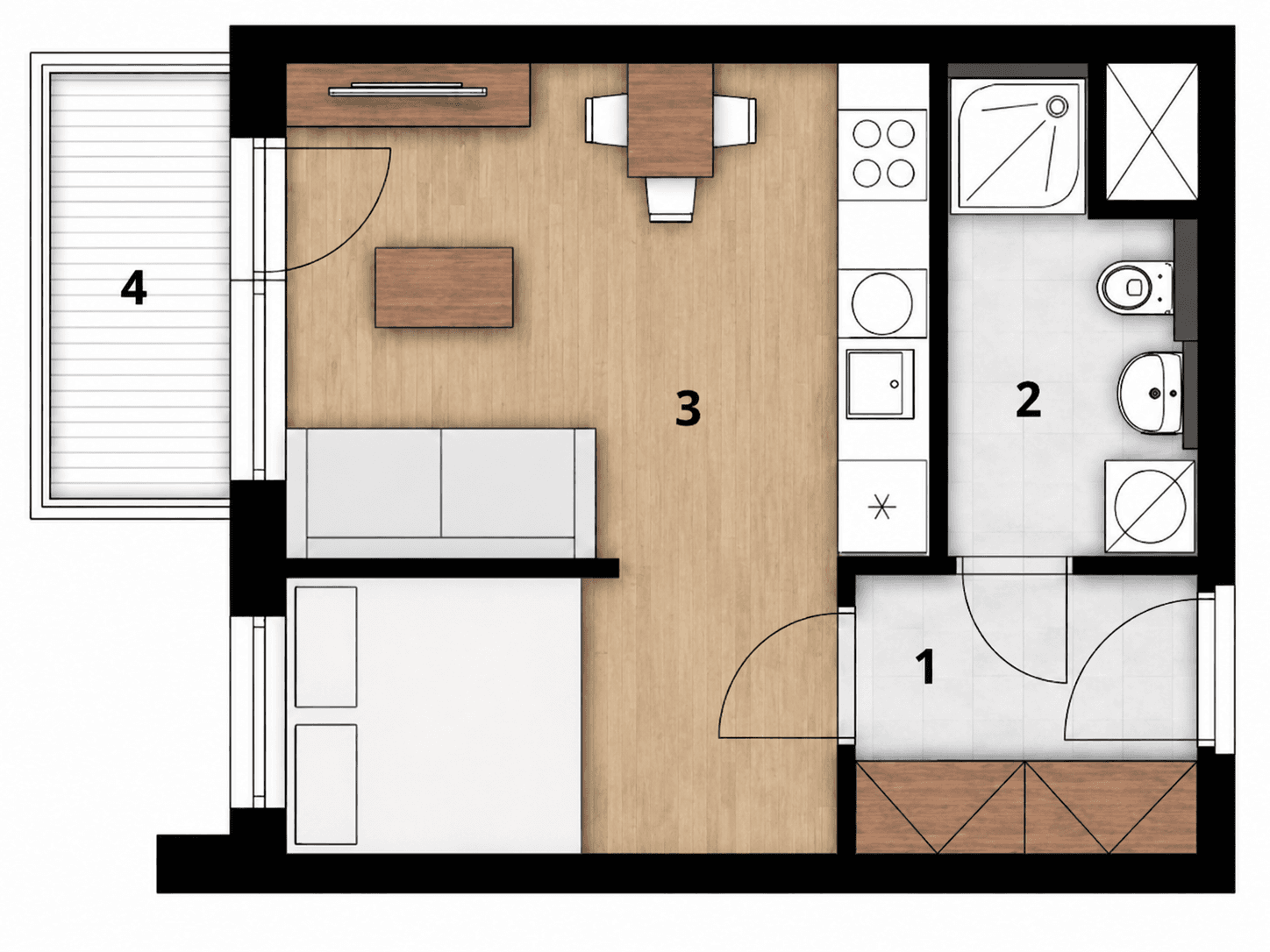 Pronájem bytu 1+kk 35 m², Arnošta Staňka, Praha, Praha Pronájem bytu 1+kk 35 m², Arnošta Staňka, Praha, Praha