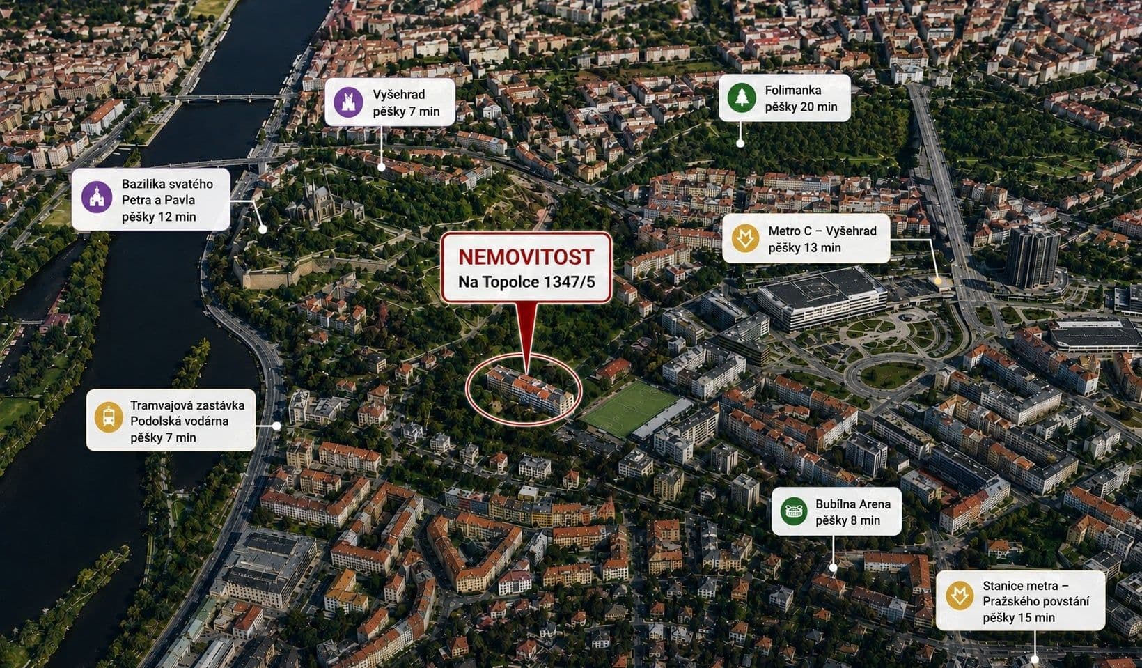 Pronájem bytu 1+kk 26 m², Na Topolce, Praha, Praha Pronájem bytu 1+kk 26 m², Na Topolce, Praha, Praha