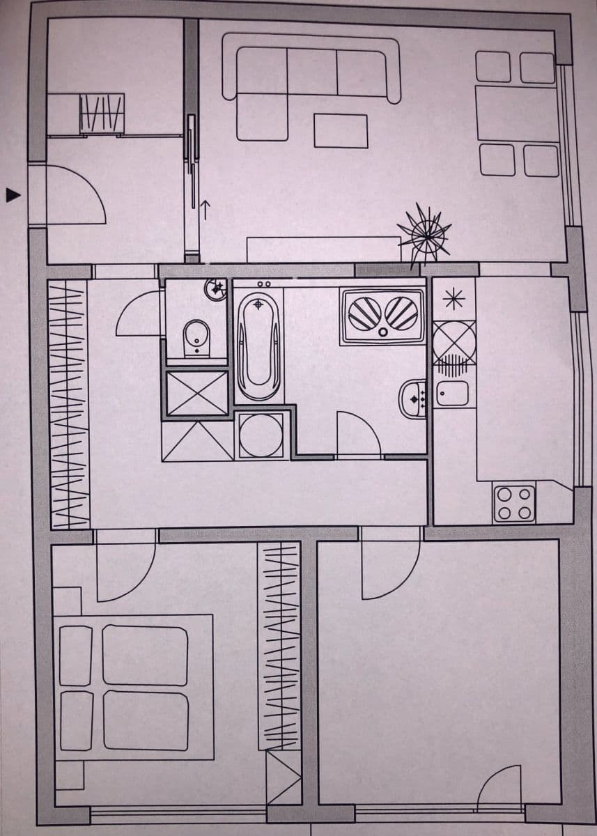 Pronájem bytu 3+kk 73 m², Počernická, Praha, Praha Pronájem bytu 3+kk 73 m², Počernická, Praha, Praha