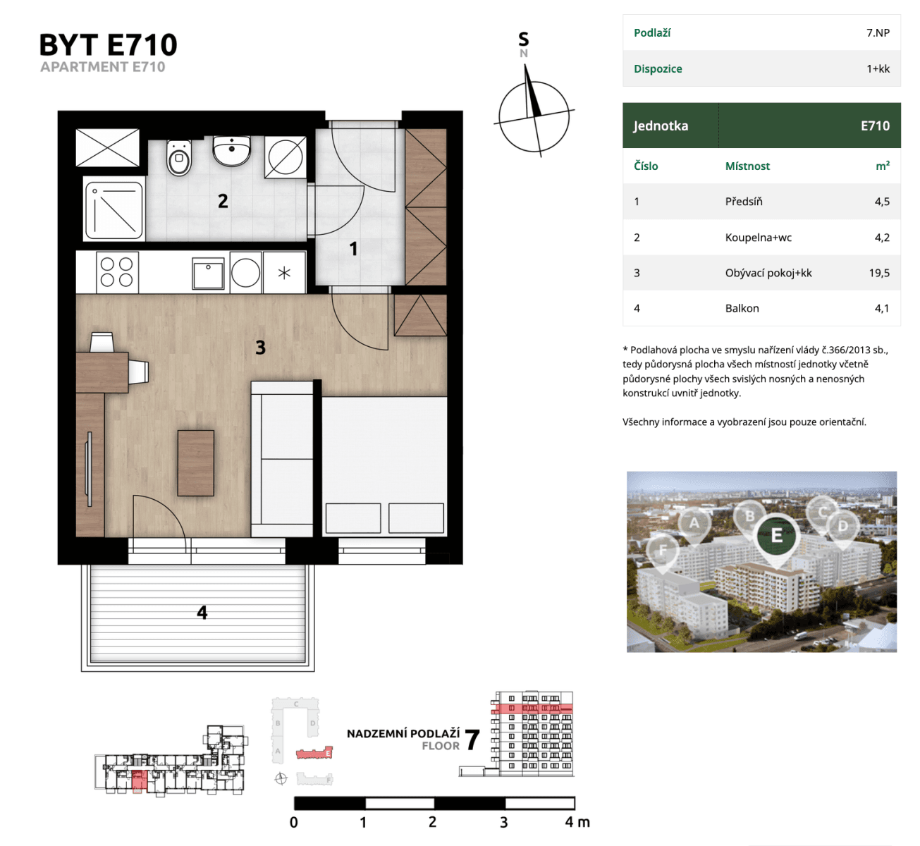 Pronájem bytu 1+kk 30 m², Arnošta Staňka, Praha, Praha Pronájem bytu 1+kk 30 m², Arnošta Staňka, Praha, Praha