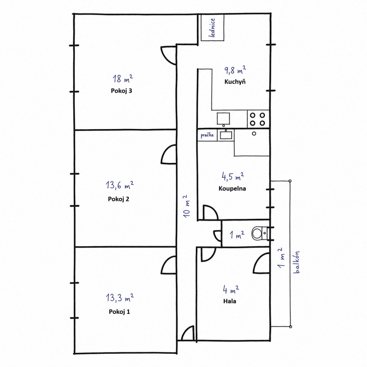 Pronájem bytu 3+1 74 m², Sladkovského, Kolín, Středočeský kraj Pronájem bytu 3+1 74 m², Sladkovského, Kolín, Středočeský kraj