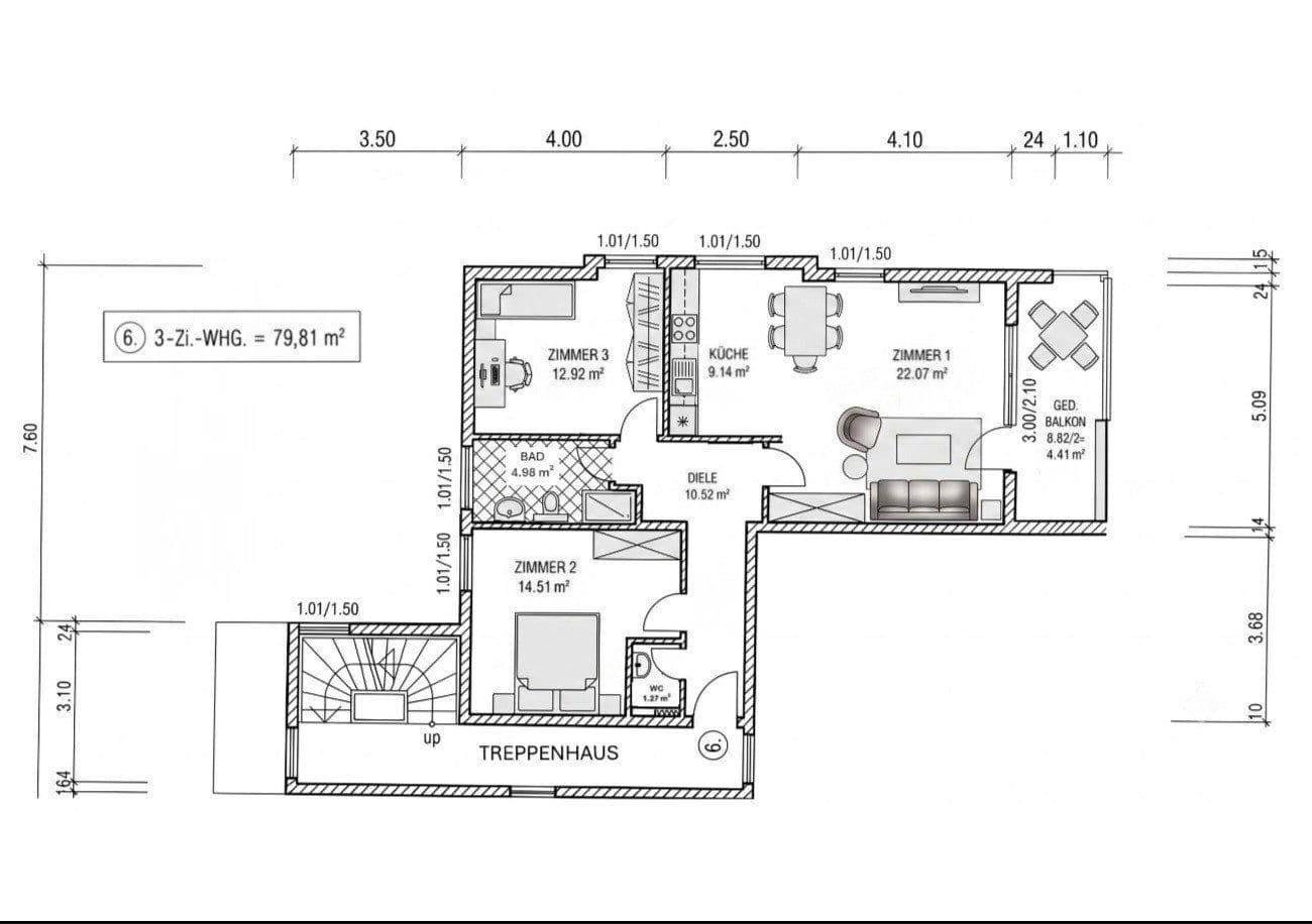 Prodej bytu 3+1 80 m², Lutherstraße 9c, Großröhrsdorf, Sasko Prodej bytu 3+1 80 m², Lutherstraße 9c, Großröhrsdorf, Sasko