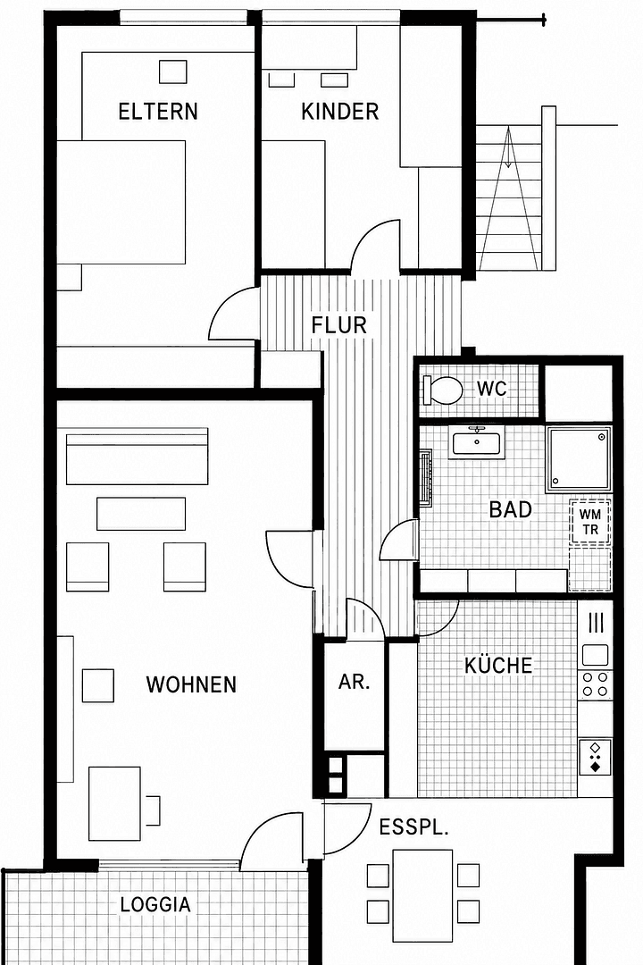 Pronájem bytu 3+kk 83 m², Neuhausen auf den Fildern, Bádensko-Württembersko Pronájem bytu 3+kk 83 m², Neuhausen auf den Fildern, Bádensko-Württembersko