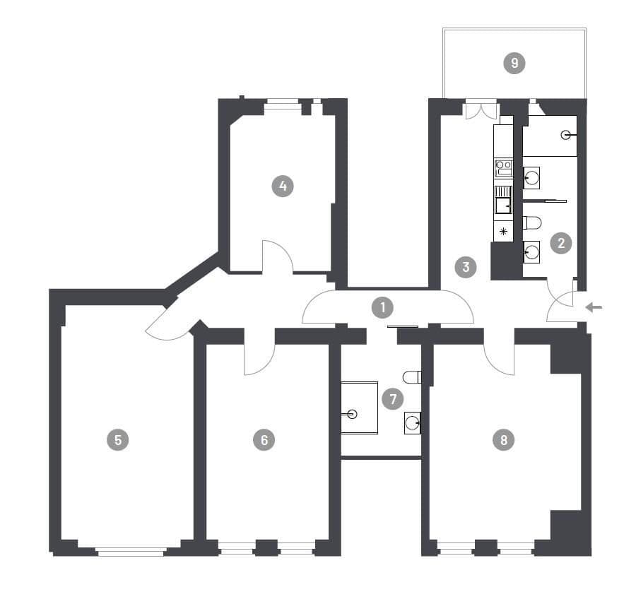Prodej bytu 4+1 140 m², Rönnestraße 4, Berlin, Berlín Prodej bytu 4+1 140 m², Rönnestraße 4, Berlin, Berlín