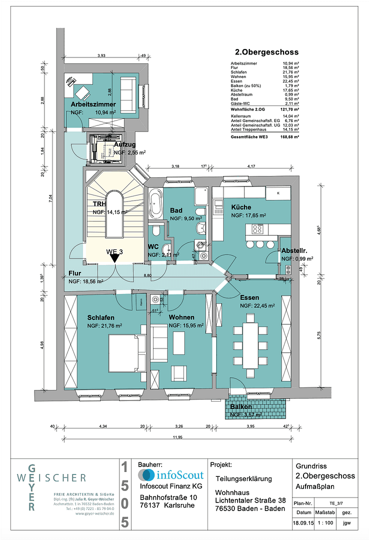 Prodej bytu 4+1 122 m², Lichtentaler Straße 38, Baden-Baden, Bádensko-Württembersko Prodej bytu 4+1 122 m², Lichtentaler Straße 38, Baden-Baden, Bádensko-Württembersko