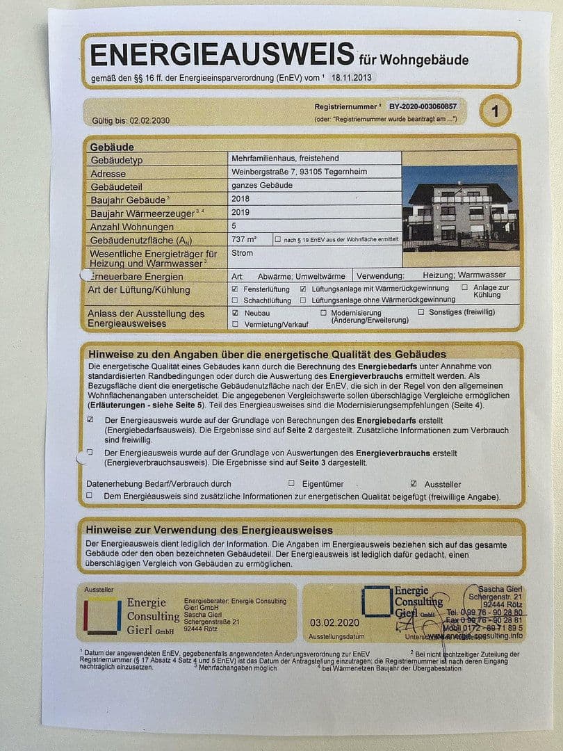 Prodej bytu 4+1 125 m², Weinbergstraße 7, Tegernheim, Bavorsko Prodej bytu 4+1 125 m², Weinbergstraße 7, Tegernheim, Bavorsko