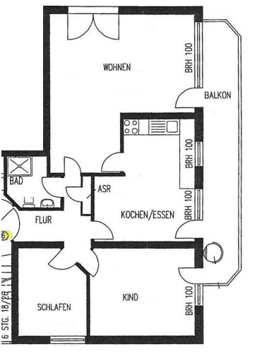 Pronájem bytu 3+1 88 m², Opladener Straße 102, Leverkusen, Severní Porýní-Vestfálsko Pronájem bytu 3+1 88 m², Opladener Straße 102, Leverkusen, Severní Porýní-Vestfálsko