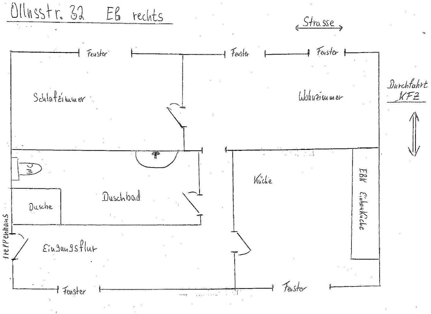 Pronájem bytu 2+1 50 m², Ollnsstrasse 32, Elmshorn, Šlesvicko-Holštýnsko Pronájem bytu 2+1 50 m², Ollnsstrasse 32, Elmshorn, Šlesvicko-Holštýnsko