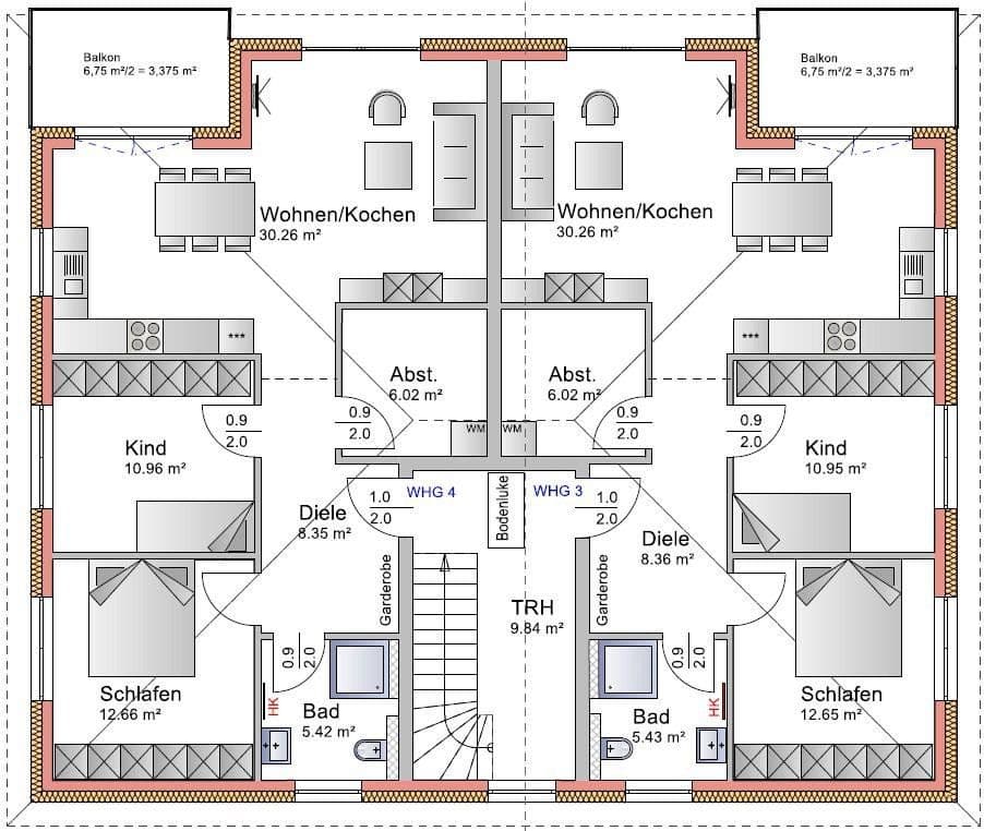 Prodej bytu 3+1 72 m², Im Malerwinkel 11, Geestland, Dolní Sasko Prodej bytu 3+1 72 m², Im Malerwinkel 11, Geestland, Dolní Sasko