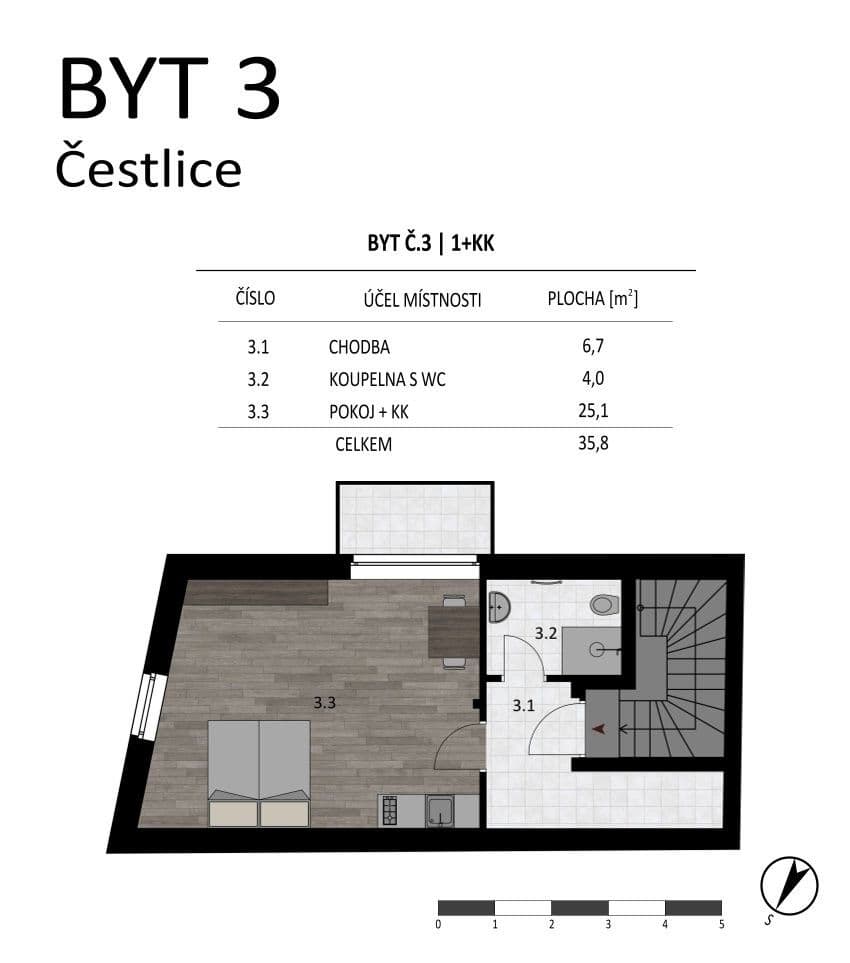Pronájem bytu 1+kk 36 m², Lipová, Čestlice, Středočeský kraj Pronájem bytu 1+kk 36 m², Lipová, Čestlice, Středočeský kraj