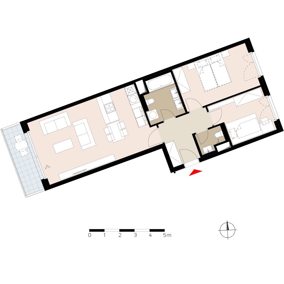 Pronájem bytu 3+kk 71 m², Krásova, Praha, Praha Pronájem bytu 3+kk 71 m², Krásova, Praha, Praha