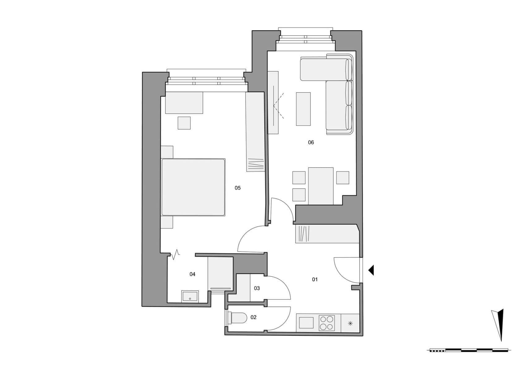 Prodej bytu 2+kk 51 m², Vosmíkových, Praha, Praha Prodej bytu 2+kk 51 m², Vosmíkových, Praha, Praha