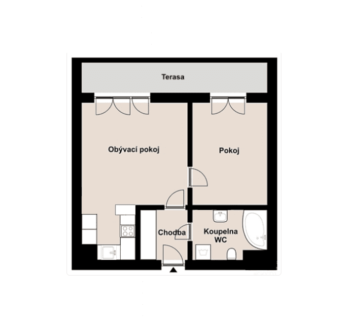 Prodej bytu 2+kk 51 m², Mikanova, Praha, Praha Prodej bytu 2+kk 51 m², Mikanova, Praha, Praha