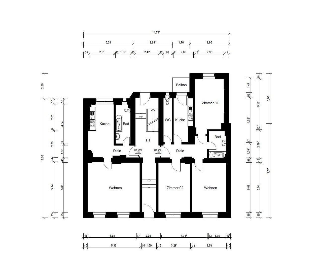 Prodej bytu 1+1 50 m², Schreyerstraße 16, Nürnberg, Bavorsko Prodej bytu 1+1 50 m², Schreyerstraße 16, Nürnberg, Bavorsko