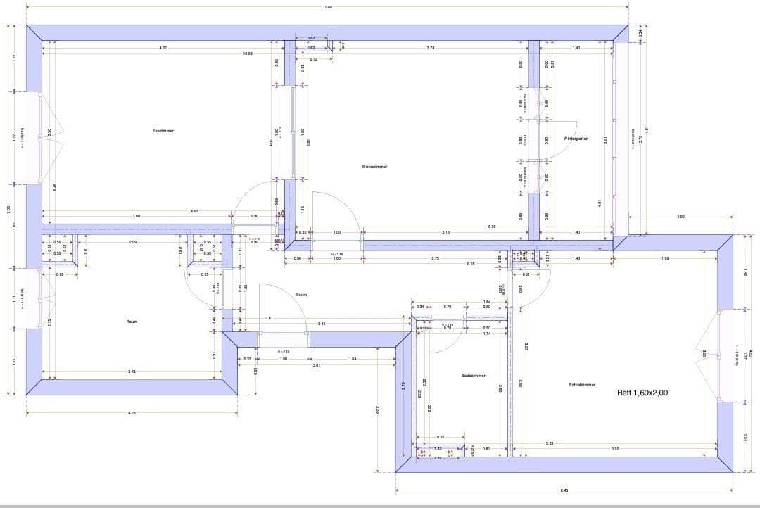 Pronájem bytu 3+1 76 m², Klugkiststrstraße 2G, Bremen, Bremen Pronájem bytu 3+1 76 m², Klugkiststrstraße 2G, Bremen, Bremen