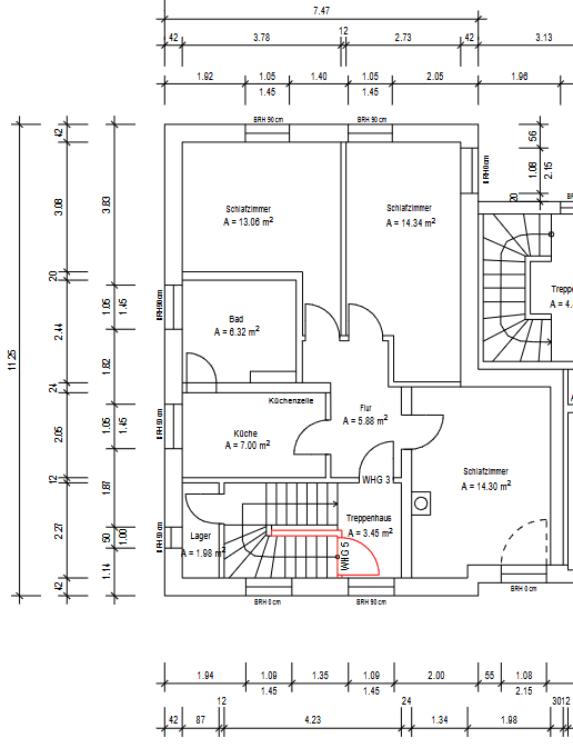 Pronájem bytu 3+1 61 m², Erlangen, Bavorsko Pronájem bytu 3+1 61 m², Erlangen, Bavorsko