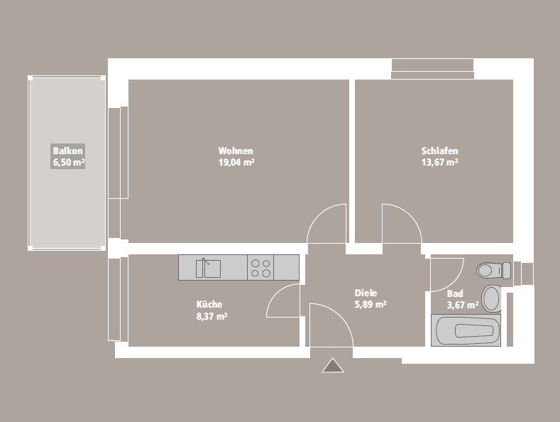 Prodej bytu 2+1 54 m², Max-Planck-Str. 13, Neufahrn bei Freising, Bavorsko Prodej bytu 2+1 54 m², Max-Planck-Str. 13, Neufahrn bei Freising, Bavorsko