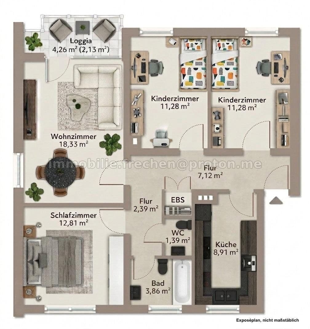 Prodej bytu 4+1 81 m², Frechen, Severní Porýní-Vestfálsko Prodej bytu 4+1 81 m², Frechen, Severní Porýní-Vestfálsko
