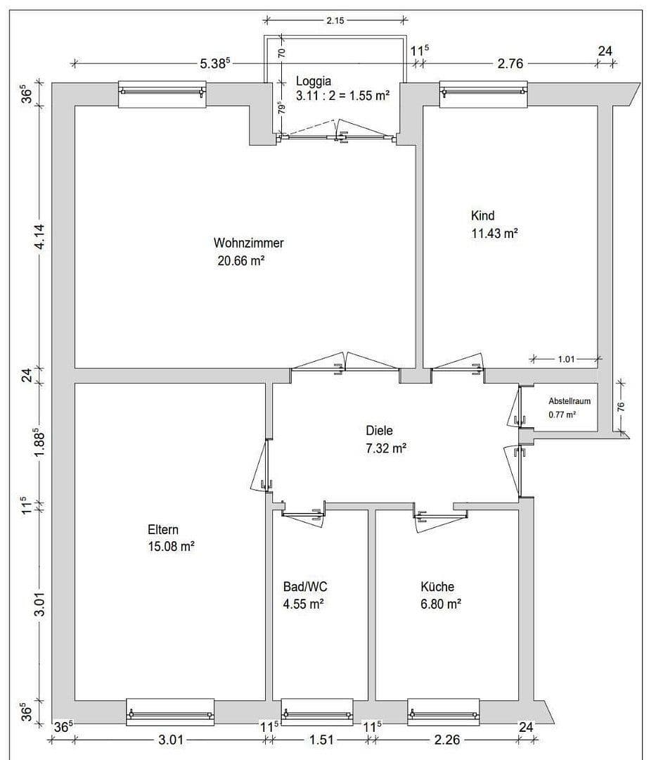 Prodej bytu 3+1 67 m², Lausanner Str. 127-131, Bremen, Bremen Prodej bytu 3+1 67 m², Lausanner Str. 127-131, Bremen, Bremen