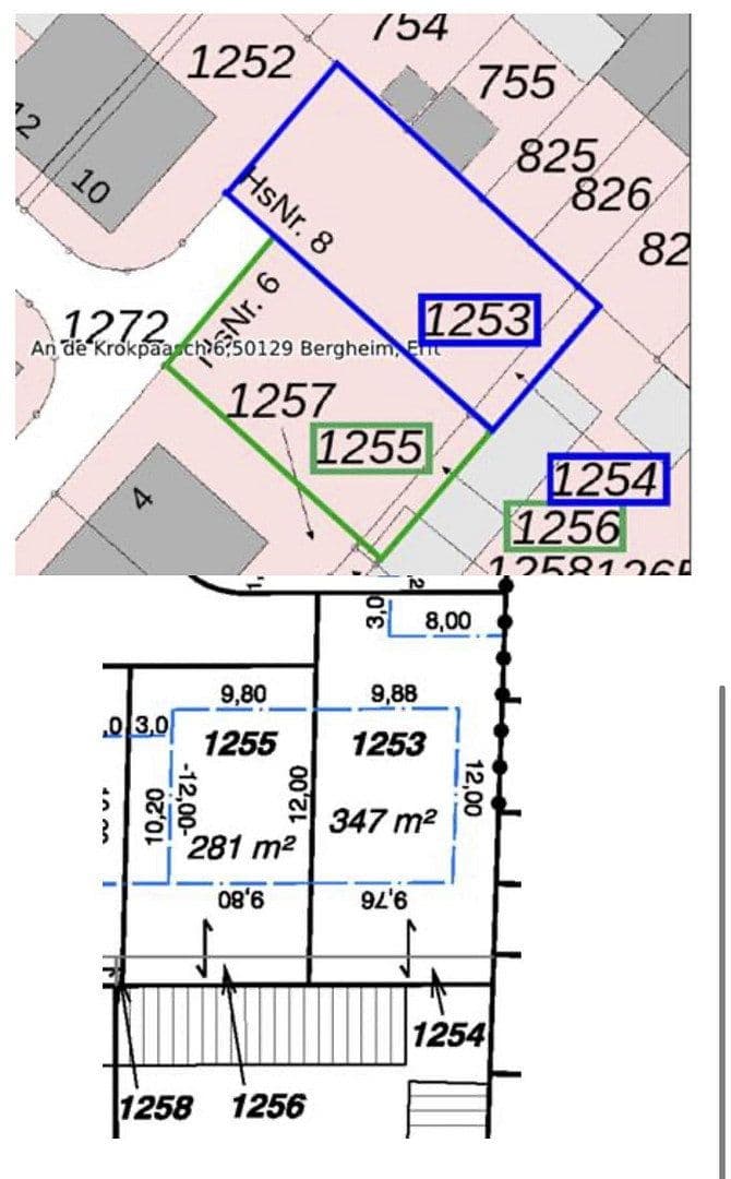 Prodej pozemku 281 m², Bergheim, Severní Porýní-Vestfálsko Prodej pozemku 281 m², Bergheim, Severní Porýní-Vestfálsko