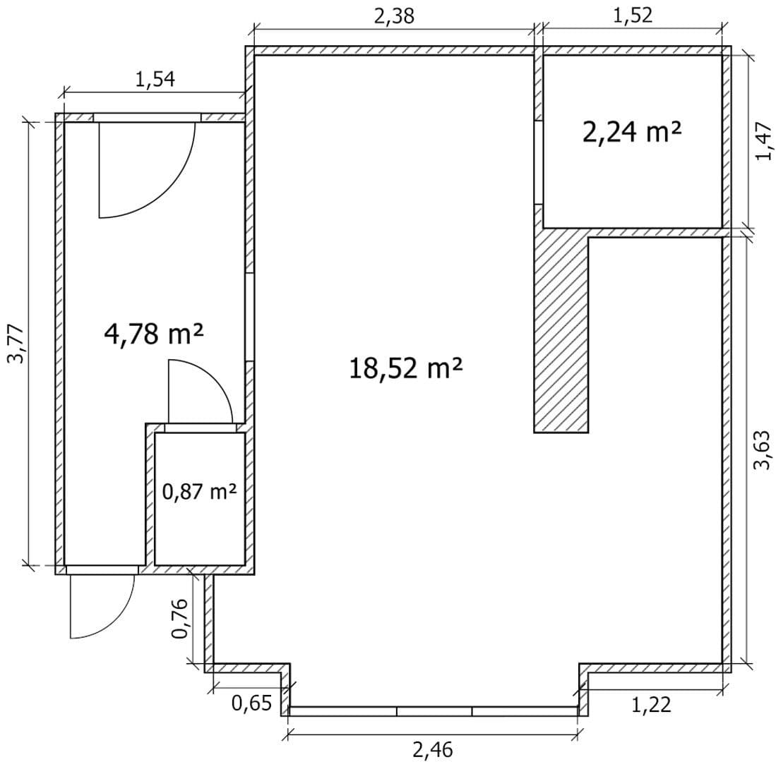 Pronájem bytu 1+kk 29 m², Jičínská, Praha, Praha Pronájem bytu 1+kk 29 m², Jičínská, Praha, Praha