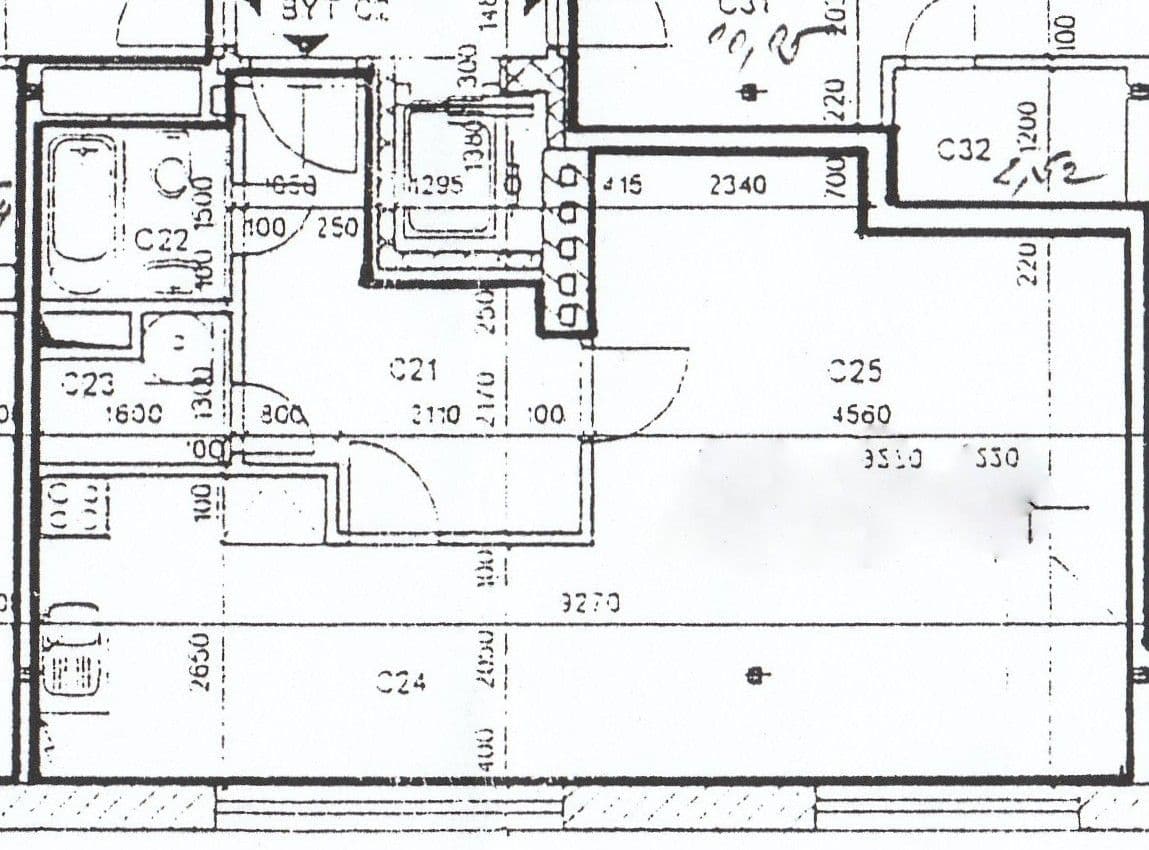 Pronájem bytu 1+kk 46 m², Na Ohradě, Praha, Praha Pronájem bytu 1+kk 46 m², Na Ohradě, Praha, Praha