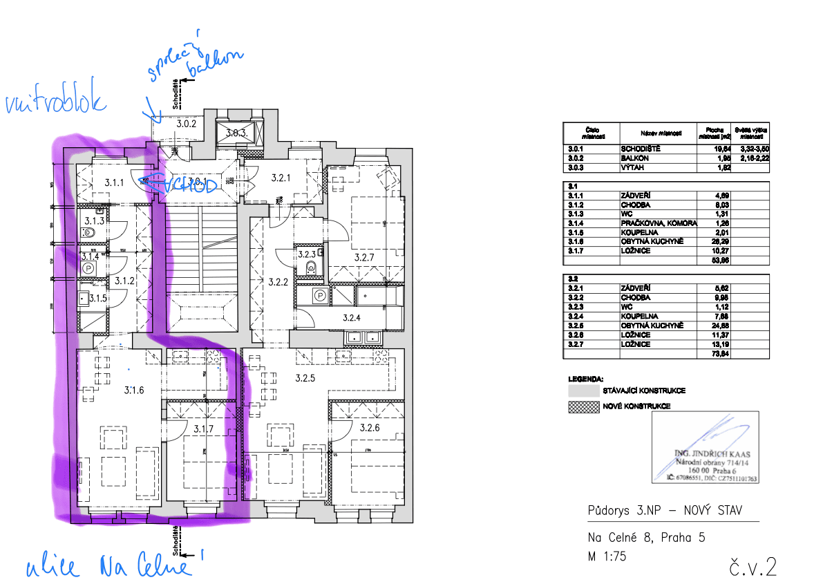 Pronájem bytu 2+1 55 m², Na Celné, Praha, Praha Pronájem bytu 2+1 55 m², Na Celné, Praha, Praha