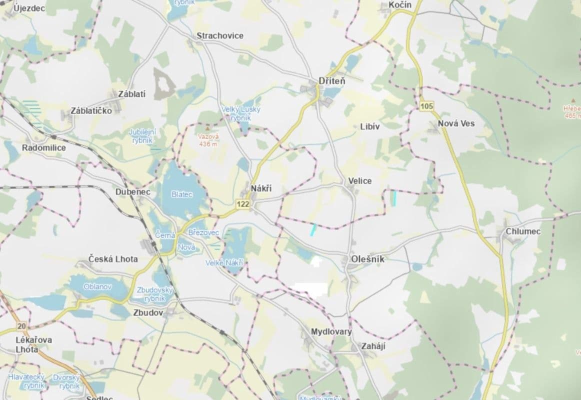 Prodej pozemku 14.621 m², Dříteň, Jihočeský kraj Prodej pozemku 14.621 m², Dříteň, Jihočeský kraj