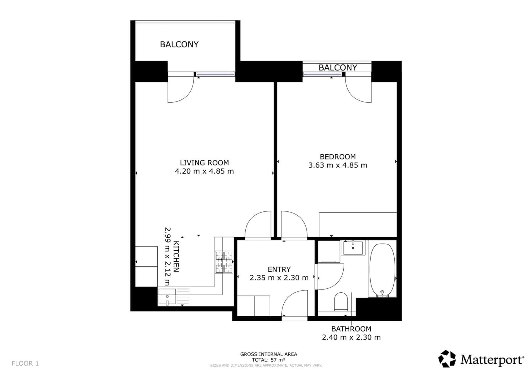 Pronájem bytu 2+kk 56 m², Nebřenická, Praha, Praha Pronájem bytu 2+kk 56 m², Nebřenická, Praha, Praha