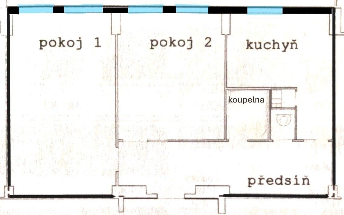 Pronájem bytu 2+1 61 m², Malinová, Praha, Praha Pronájem bytu 2+1 61 m², Malinová, Praha, Praha