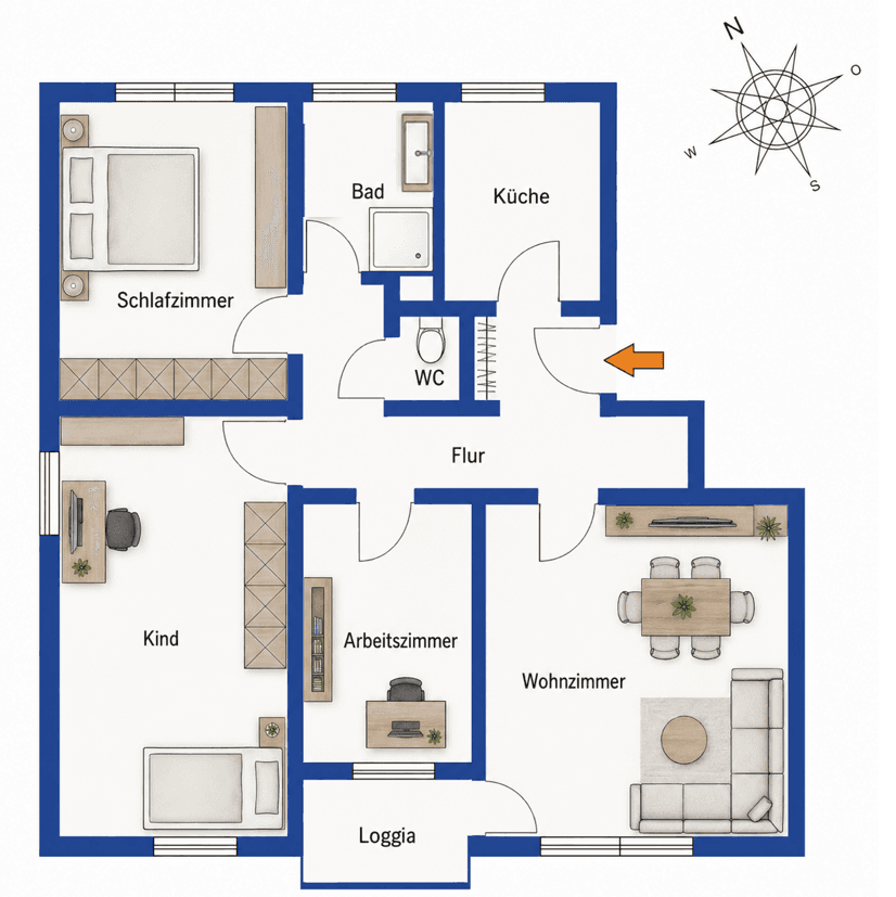Prodej bytu 4+1 88 m², Ehningen, Bádensko-Württembersko Prodej bytu 4+1 88 m², Ehningen, Bádensko-Württembersko