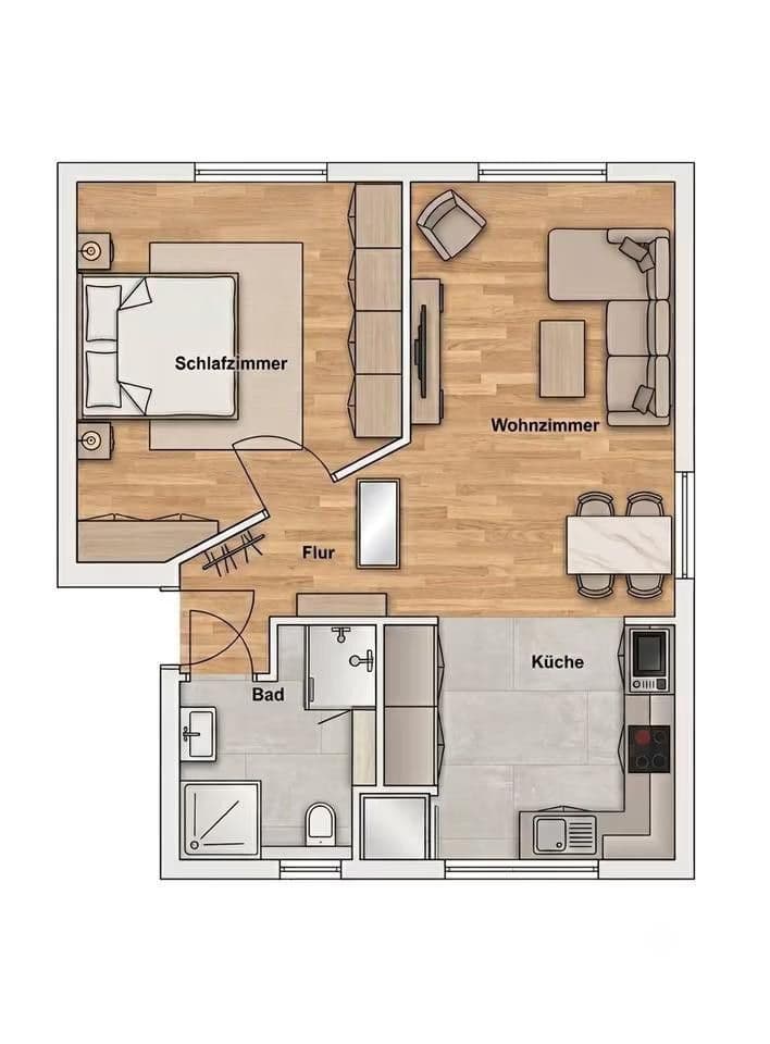 Pronájem bytu 2+1 48 m², Drosselstraße 33, Moers, Severní Porýní-Vestfálsko Pronájem bytu 2+1 48 m², Drosselstraße 33, Moers, Severní Porýní-Vestfálsko