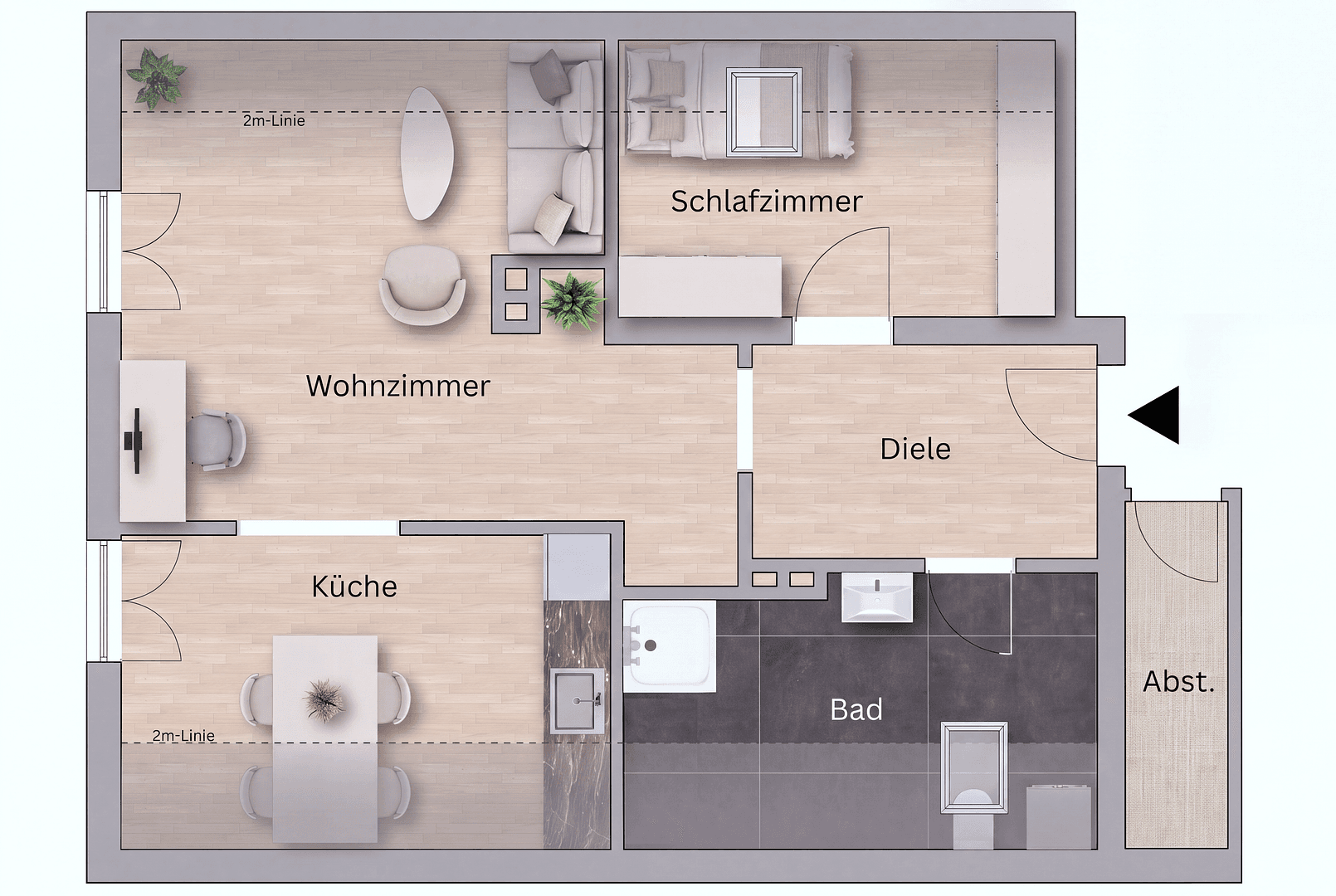 Pronájem bytu 2+1 52 m², Idstein, Hessen Pronájem bytu 2+1 52 m², Idstein, Hessen