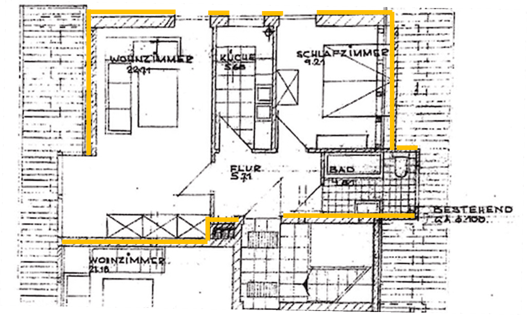 Pronájem bytu 2+1 47 m², Hubertusstraße 2, Stein, Bavorsko Pronájem bytu 2+1 47 m², Hubertusstraße 2, Stein, Bavorsko
