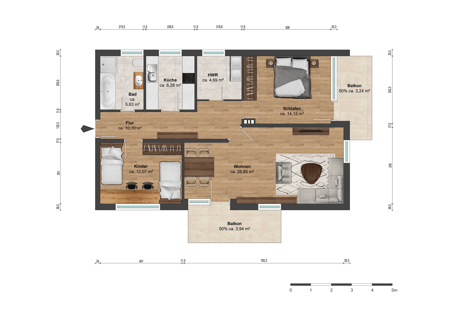 Prodej bytu 3+1 81 m², Braunschweig, Dolní Sasko Prodej bytu 3+1 81 m², Braunschweig, Dolní Sasko