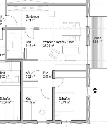 Pronájem bytu 3+1 89 m², Erlensee, Hessen Pronájem bytu 3+1 89 m², Erlensee, Hessen
