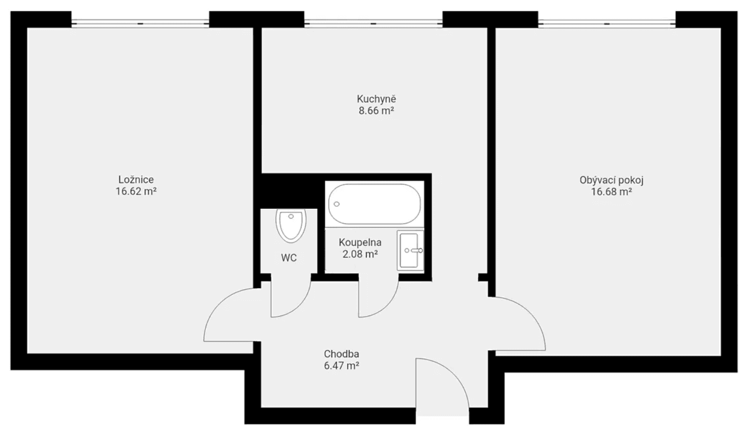Pronájem bytu 2+1 52 m², Počernická, Praha, Praha Pronájem bytu 2+1 52 m², Počernická, Praha, Praha